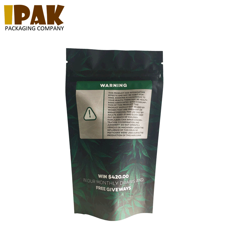 Medical cannabis packaging pouch